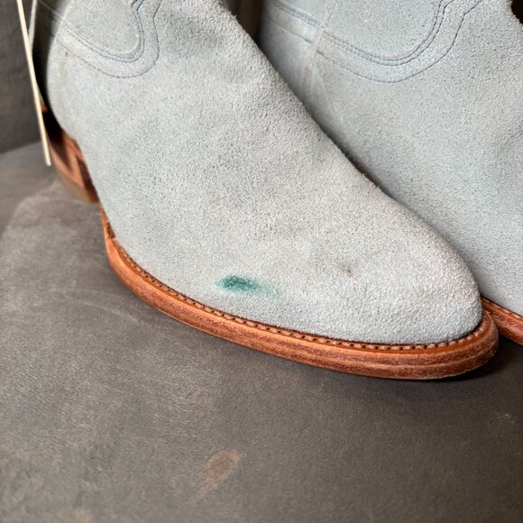 NWT Tecovas The Lucy‎ Suede Cowgirl Boots Sky Blue – Women’s 8.5 B - Picture 4 of 9